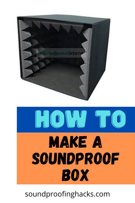 How to make a soundproof box | Soundproof box, Sound proofing, Diy box