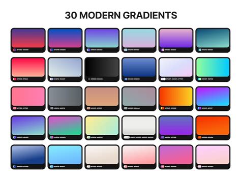 Premium Vector | 30 best gradient backgrounds. Gradient backgrounds ...