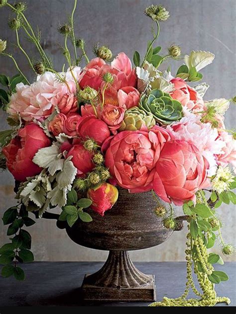 Southern Living peonies | Spring flower arrangements centerpieces ...