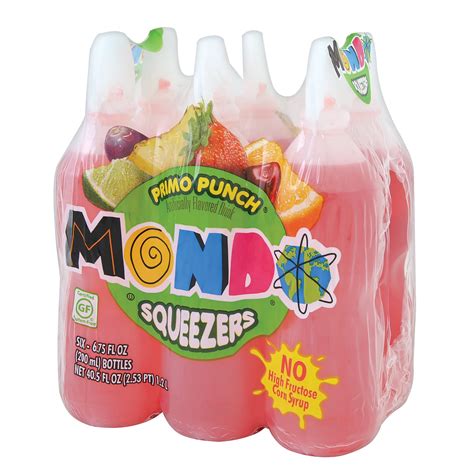 MONDO Fruit Squeezers, Primo Punch, 6.75 Fl Oz, 6 Count - Walmart.com