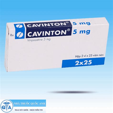 Cavinton 5mg trị rối loạn tuần hoàn não (2 vỉ x 25 viên) - Nhà Thuốc ...