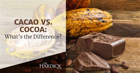 Cacao vs. Cocoa - What’s the Difference? | DrHardick