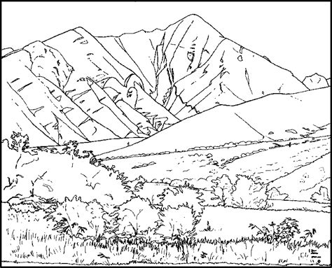 Free Coloring Pages Mountain, Download Free Coloring Pages Mountain png ...