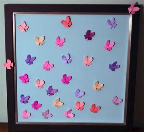 Soaring Origami Butterfly Wall Art | AllFreePaperCrafts.com