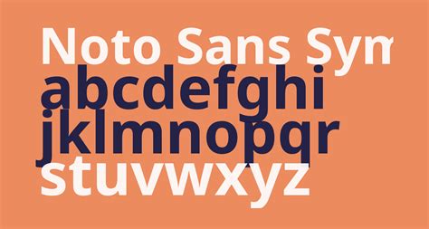 Noto Sans Symbols Bold free Font - What Font Is