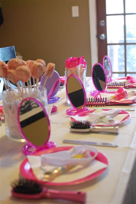 Ideas para decorar la mesa de una fiesta spa. #FiestaSpa Kids Spa Party ...