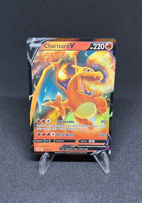 Pokémon TCG Charizard V Crown Zenith 018/159 Holo Ultra Rare MINT/NM | eBay