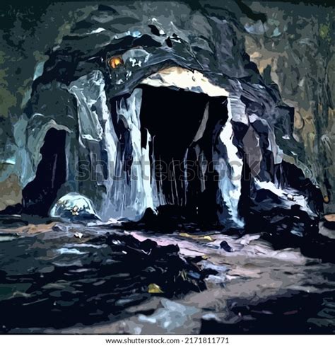 Art Image Cave Tunnel Formation Inside Stock Illustration 2171811771 ...