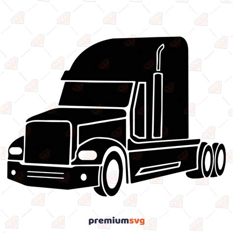 Semi Truck Silhouette Top