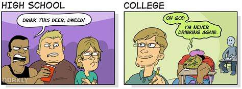 High School Vs College When You're A Nerd... / Dorkly :: comics ...