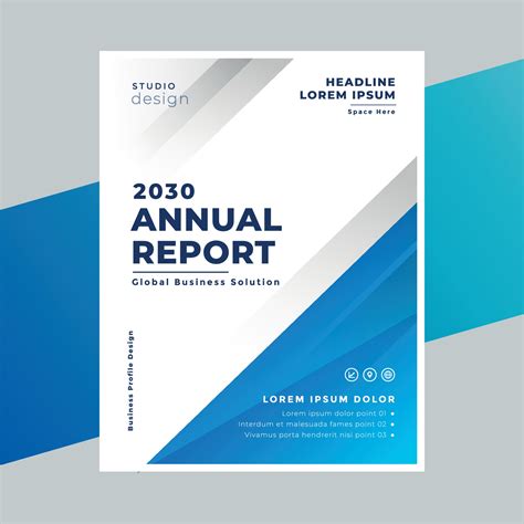 Annual Report Cover Page Design Templates Free Download - Printable ...