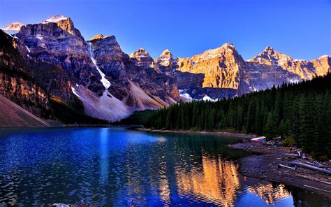 Download Wallpaper Banff National Park, Canada, Lake, Louise - Moraine ...