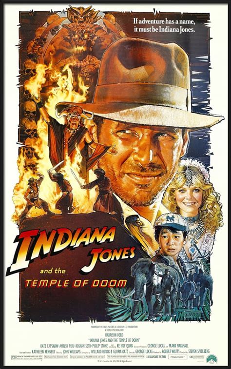 Indiana Jones And The Temple Of Doom - Framed Movie Poster (Regular ...