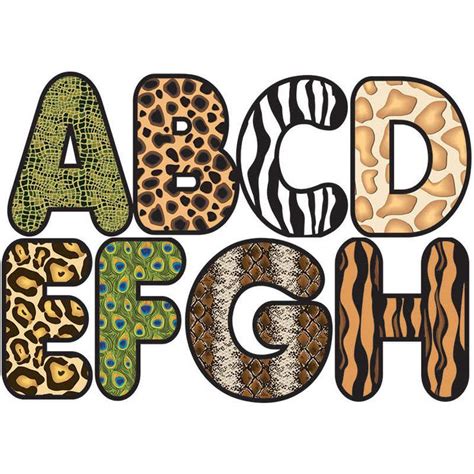 ASHLEY PRODUCTIONS SAFARI ANIMAL 2-3/4 IN DESIGNER MAGNETIC LETTERS ...