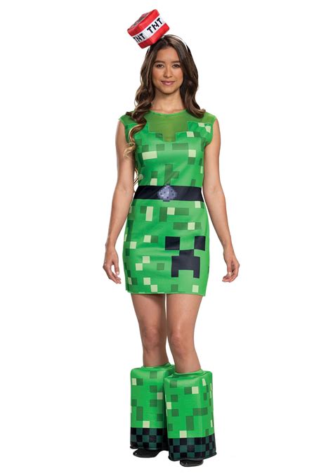 Women's Minecraft Creeper Costume