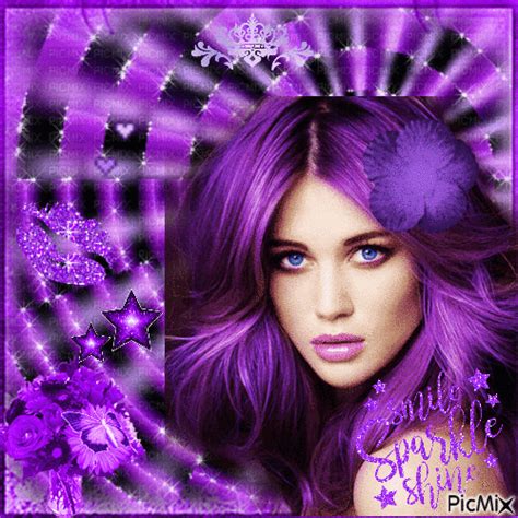 Purple Glitter - GIF animado gratis - PicMix