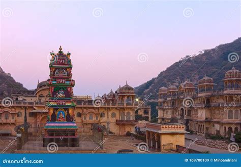 Galta Ji or Monkey Temple in Jaipur. Ancient Hindu Temple in Jauipir ...