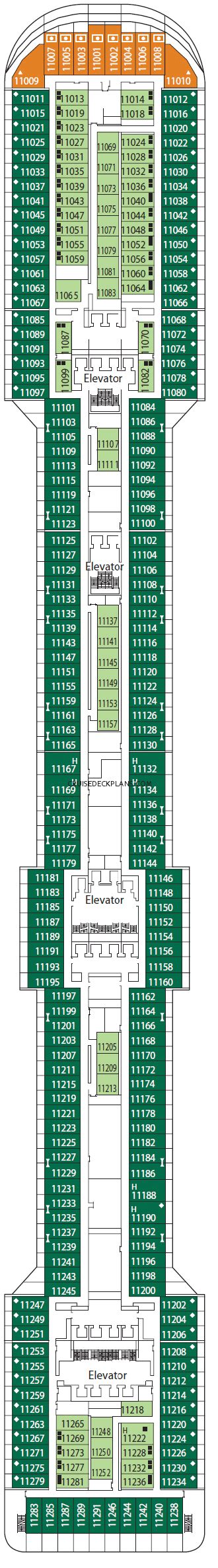 MSC Splendida Deck 11 Deck Plan Tour