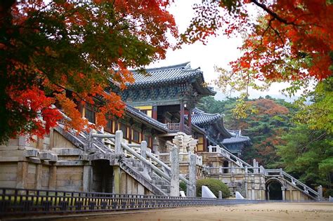 Entrance to Bulguksa Temple, Gyeongju, South Korea : ArchitecturalRevival