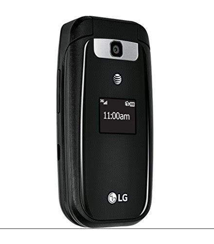 LG B470 AT&T Prepaid Basic 3g Flip Phone, Black – Carrier Locked to AT ...