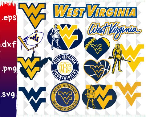 the west virginia university sticker sheet is shown