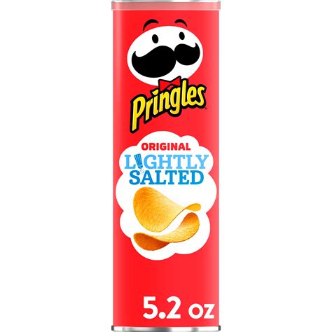 Pringles, Potato Crisps Chips, Lightly Salted Original, 5.2oz - Walmart ...