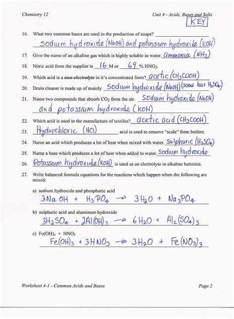 Properties Of Water Worksheet Chemistry