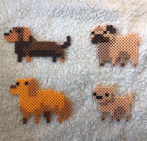 Cute Puppy Sprites Perler Bead Art Golden Retriever | Etsy