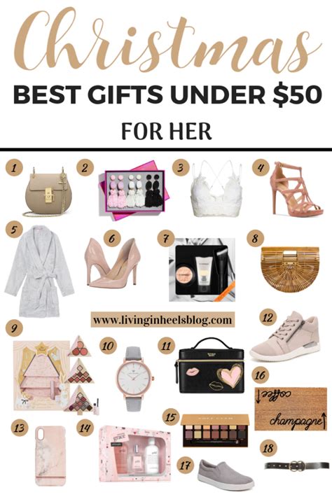 Best Christmas Gifts For Her Under $50 - Living In Heels Blog