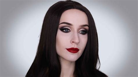 MORTICIA ADDAMS Super Easy Halloween Makeup Tutorial | Halloween makeup ...