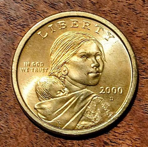 Mavin | SACAGAWEA Gold 2000-D One Dollar Coin Denver Mint Authentic ...