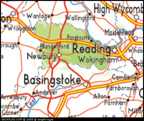 Map of West Berkshire City Picture | United Kingdom Map Regional City ...