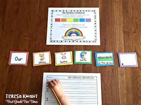 How to Use Silly Rainbow Sentences in Your Classroom | The TpT Blog