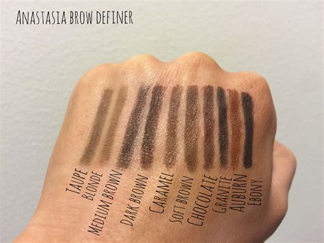 anastasia beverly hills brow definer swatch - Google Search | Eyebrown ...