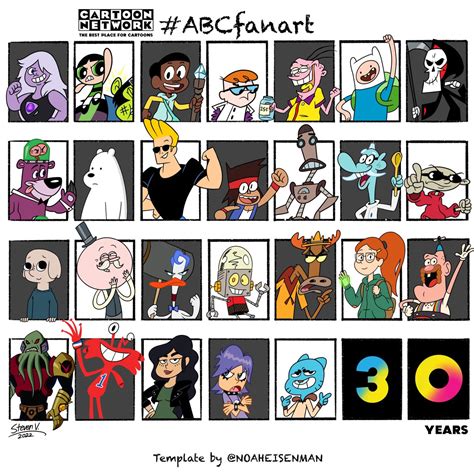 26 characters, spanning across 30 years of Cartoon Network by Steven ...