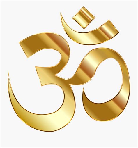 Gold Om Symbol , Free Transparent Clipart - ClipartKey