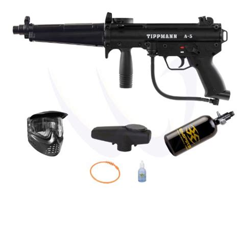 TIPPMANN A5 A-5 Flatline Barrel Paintball Gun Empire HPA N2 Basic ...