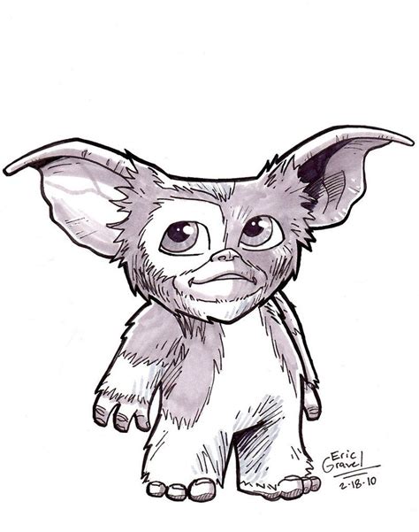 Gizmo from "Gremlins" | Gremlins art, Art drawings sketches creative ...