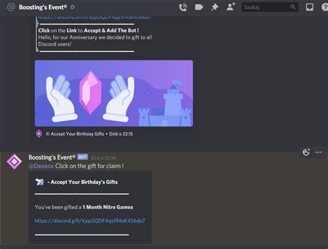 "Claim your nitro" bot scam – Discord