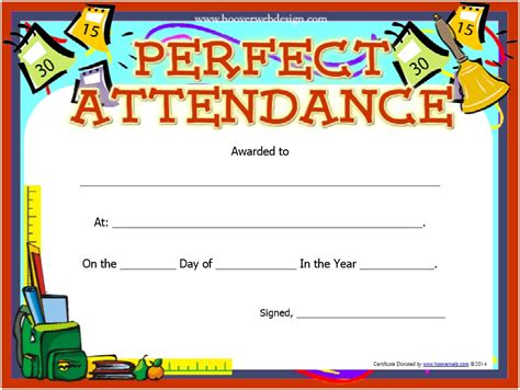 8 Free Sample Attendance Certificate Templates - Printable Samples