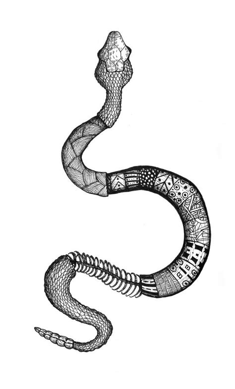 zentangle snake - Google Search | Snake drawing, White tattoo, Snake tattoo