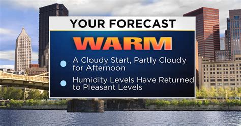 Pittsburgh Weather: Lower Humidity Means A More Comfortable Day - CBS ...