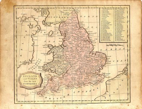 England & Wales antique map 2 – Maps and Antique Prints