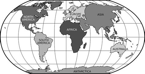 Download World Map, Robinson Projection, Globe. Royalty-Free Vector ...