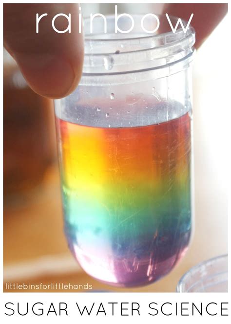 Sugar Water Density Rainbow Science Experiment