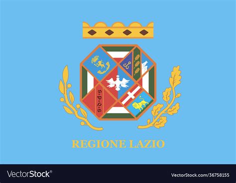 Lazio flag Royalty Free Vector Image - VectorStock