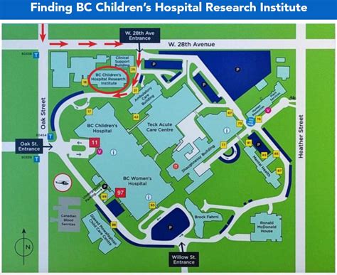 Map Of St Pauls Hospital Vancouver Bc