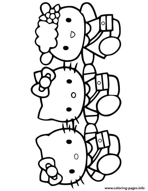 Hello Kitty And Friends Coloring page Printable