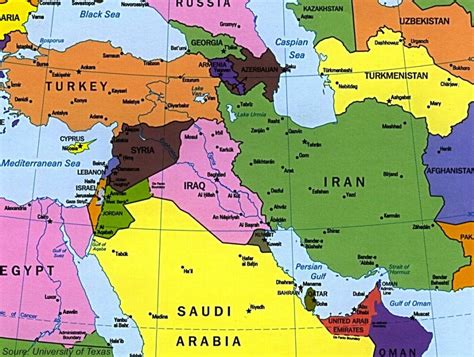 Where Is Iraq And Iran On The Map