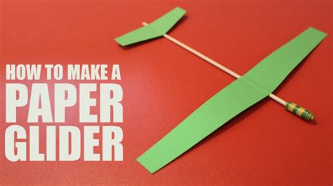 How to make a paper glider that flies - DIY Glider Plane - YouTube ...